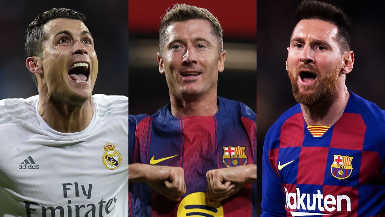 Robert Lewandowski joins GOATs Lionel Messi & Cristiano Ronaldo in exclusive club as Barcelona striker extends remarkable goal streak