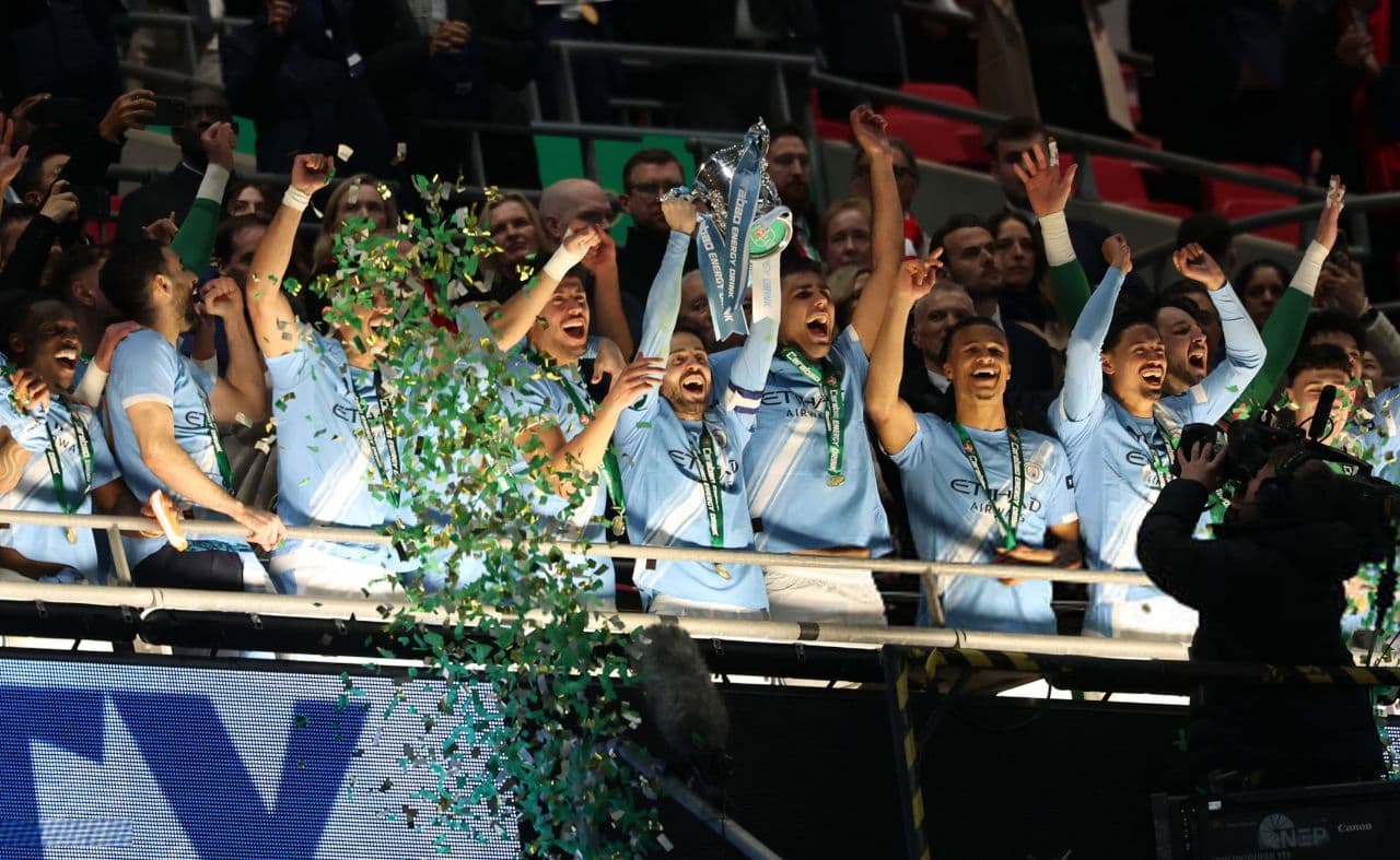 Nico O’Reilly double sinks Arsenal to give Manchester City Carabao Cup glory