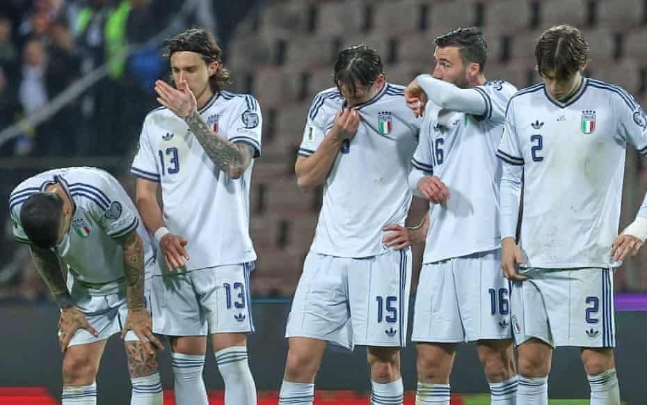 Italy miss out on third World Cup in a row