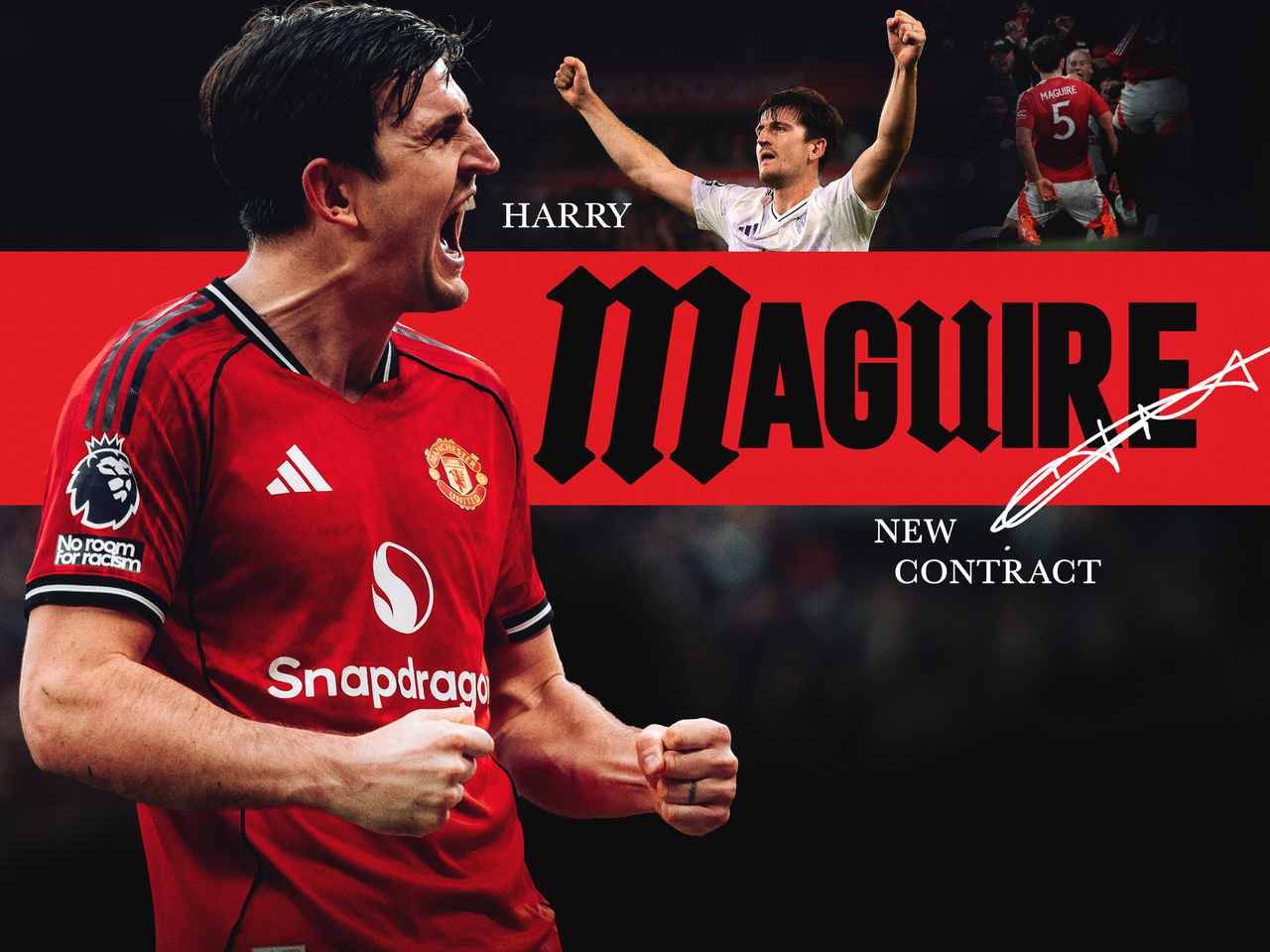 Harry Maguire signs new contract to stay at Manchester United until 2027