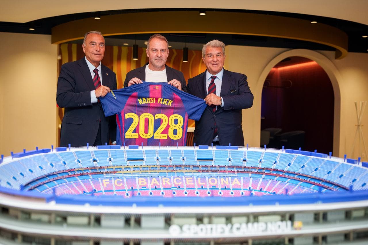 Barcelona secure Hansi Flick’s future with new deal until 2028