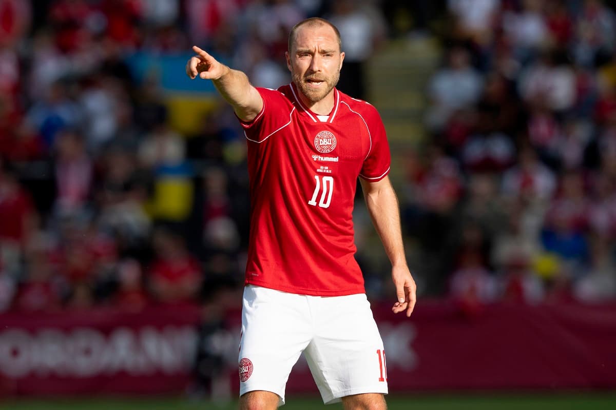 Denmark stars form shield around teammate in powerful show of unity