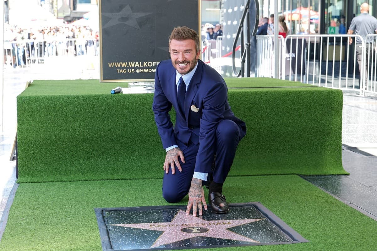 David Beckham receives star on Hollywood Walk of Fame surrounded by family and friends