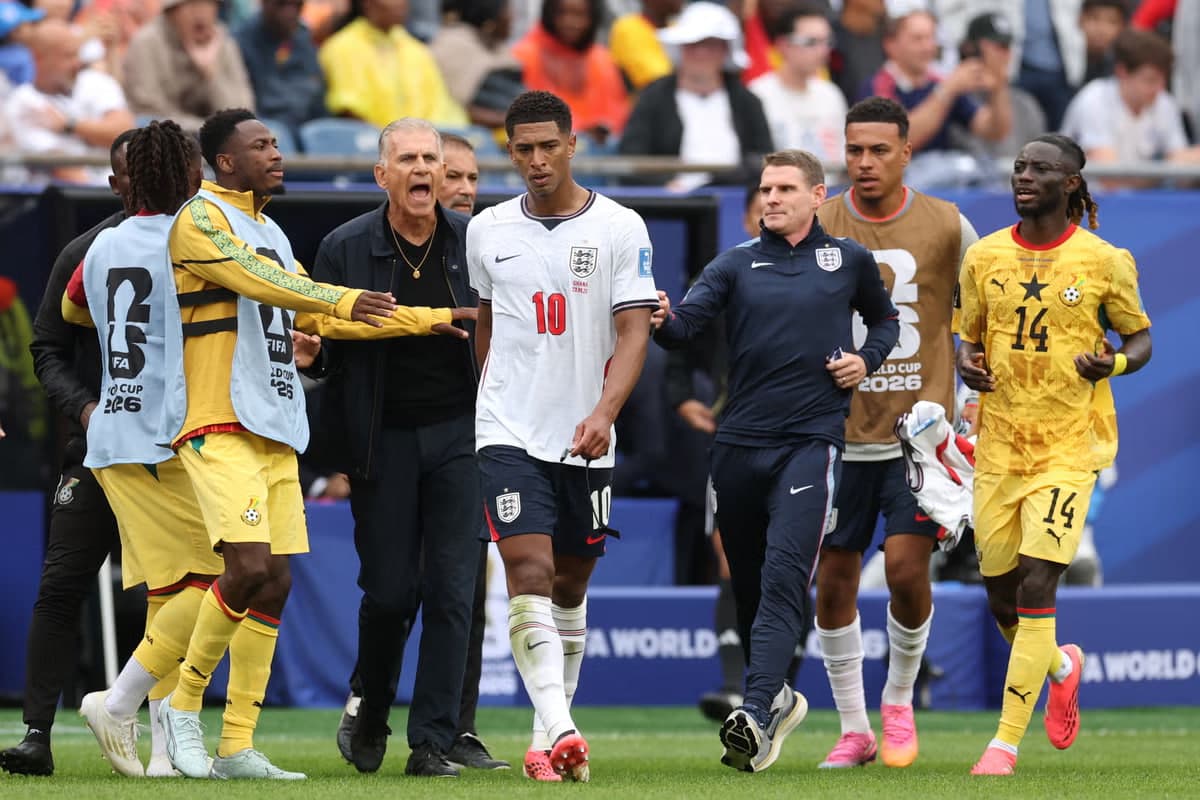Revelation behind Bellingham and Queiroz touchline clash in England draw