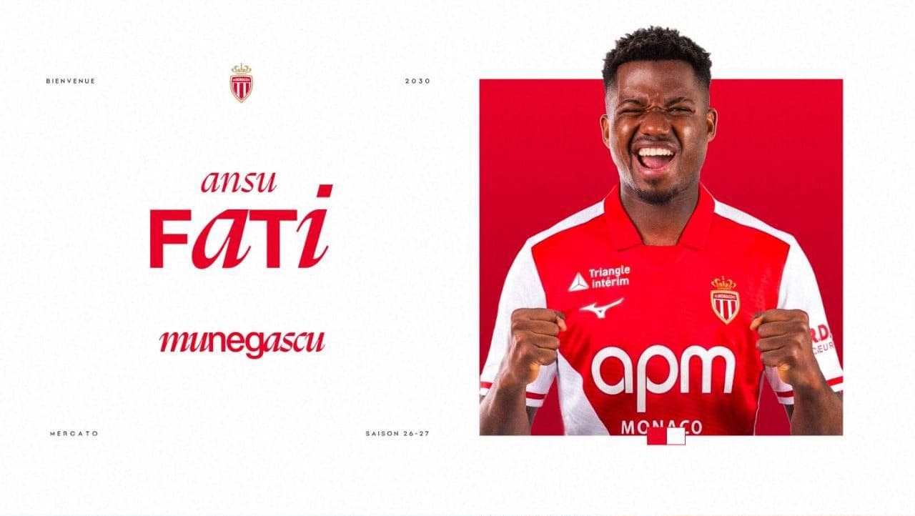 Fati signs permanent deal with AS Monaco until 2030