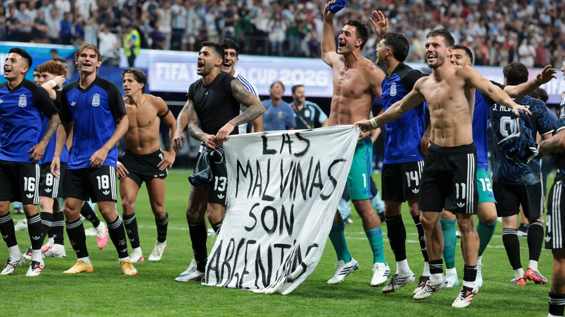 Argentina face FIFA fine after Falklands banner celebration