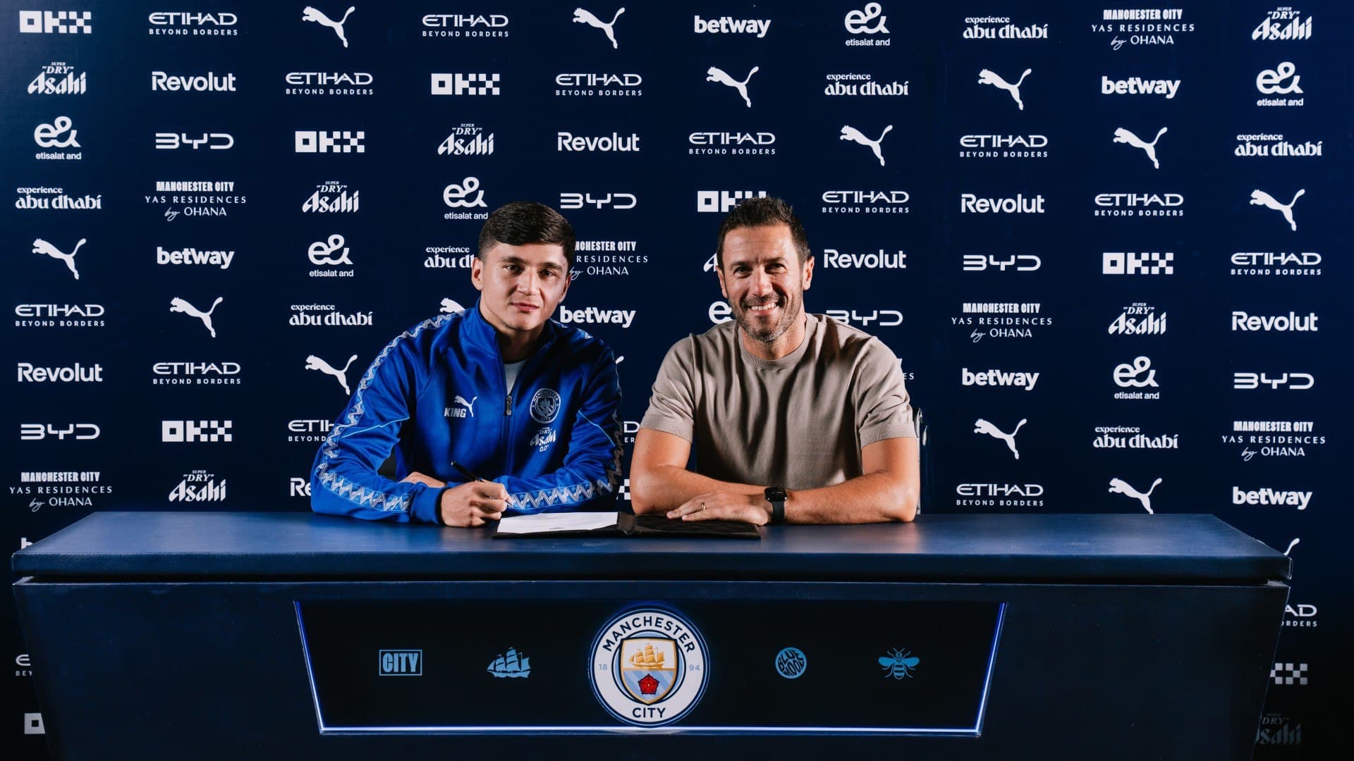 Manchester City announce new five-year contract for Khusanov