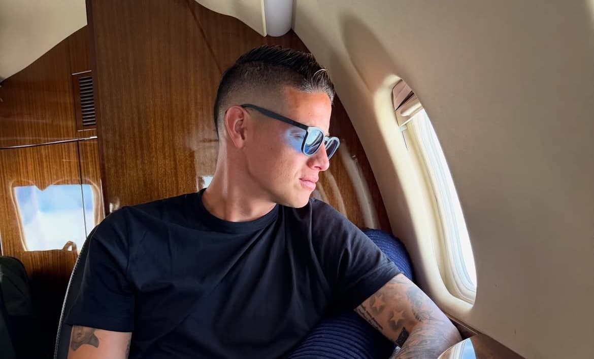 James Rodriuez avoids scare after plane engine failure aborts takeoff