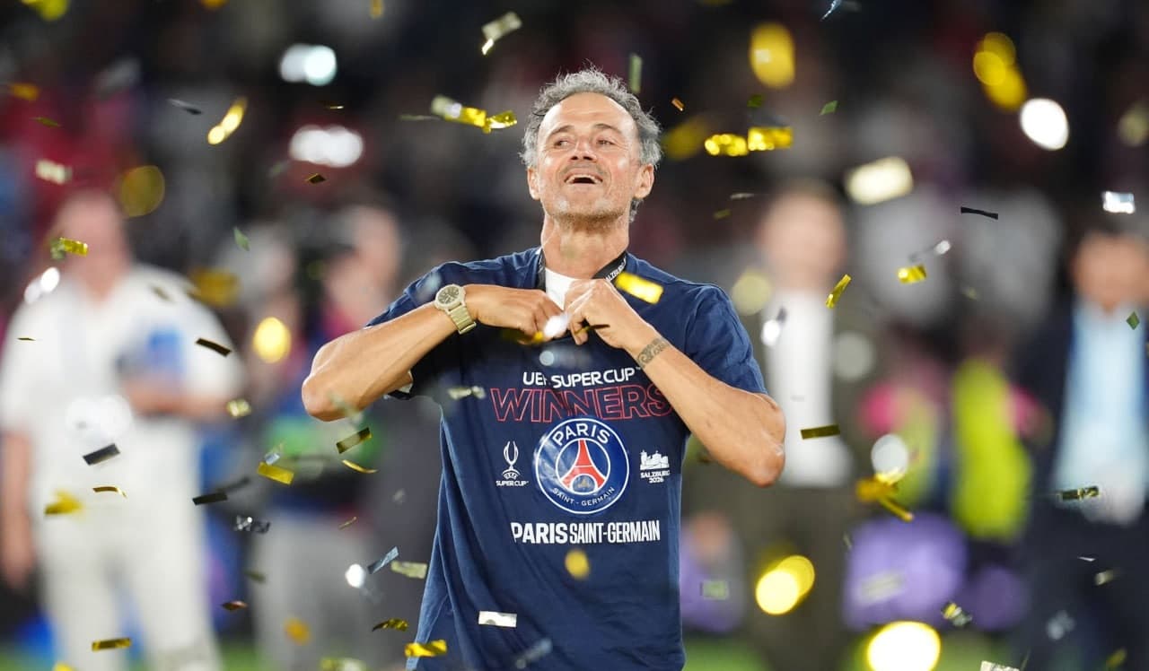 Luis Enrique praises PSG players after Super Cup success