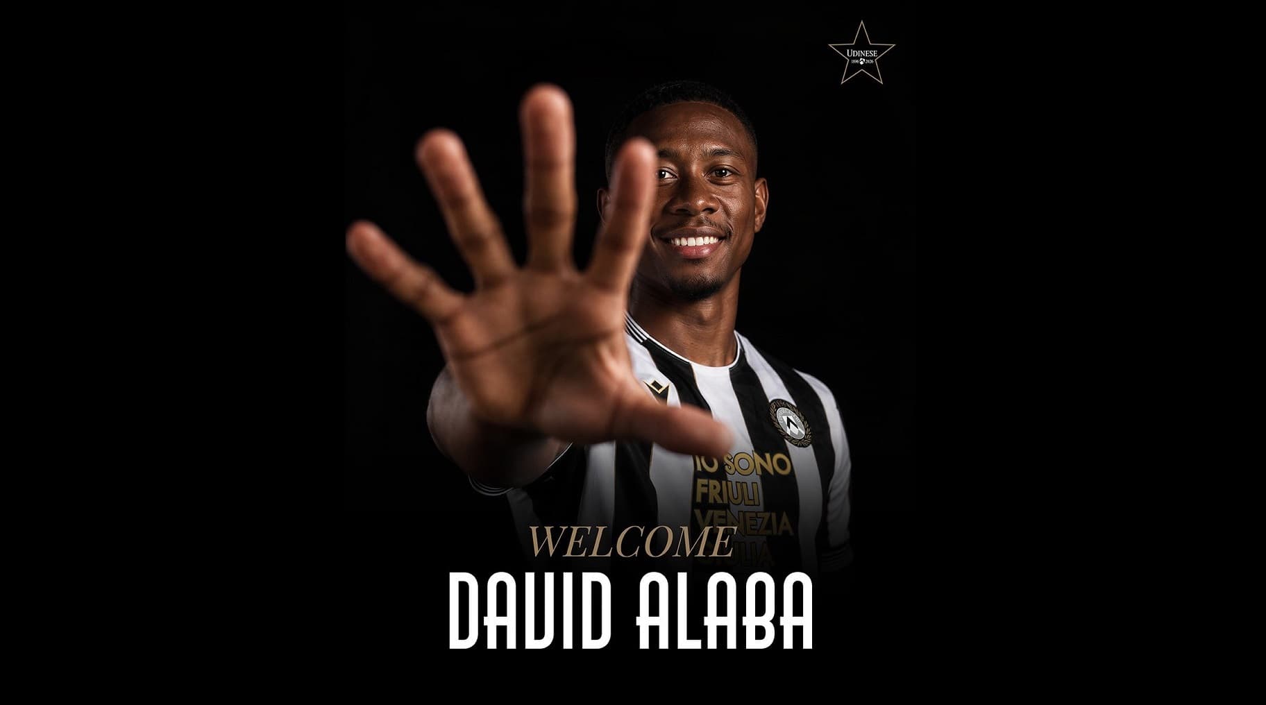 David Alaba joins Udinese on a free transfer
