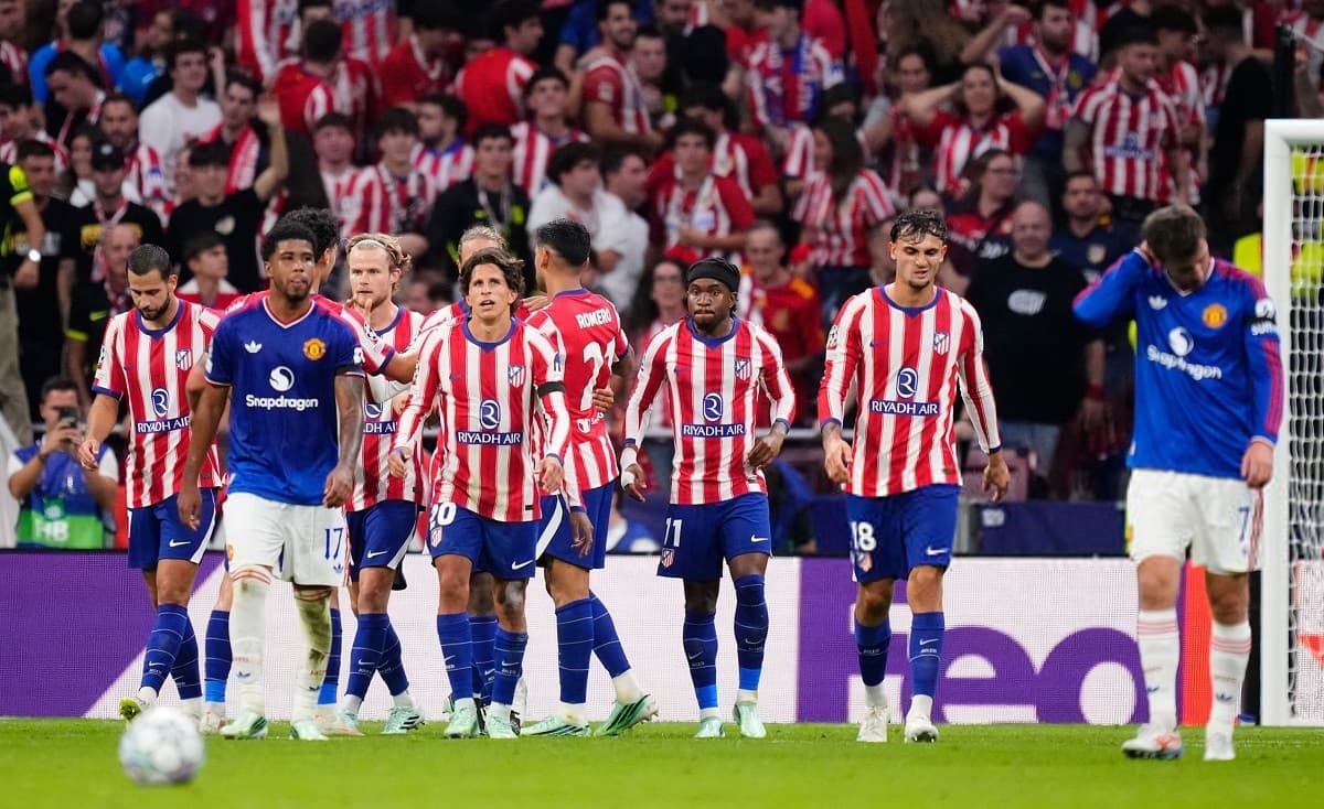 Ten-man Manchester United suffer defeat against Atletico Madrid in the Spanish capital
