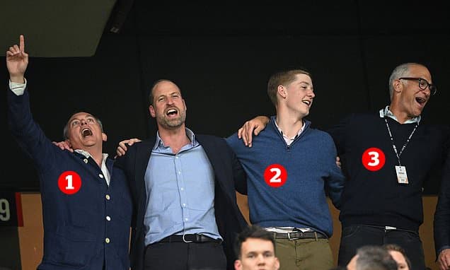 William’s band of Villains: How Prince William celebrated Aston Villa’s cup triumph with his oldest friend